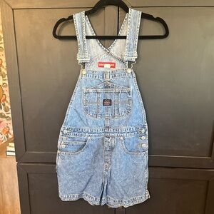 UNIONBAY Original Denim Short Overalls Sz Small